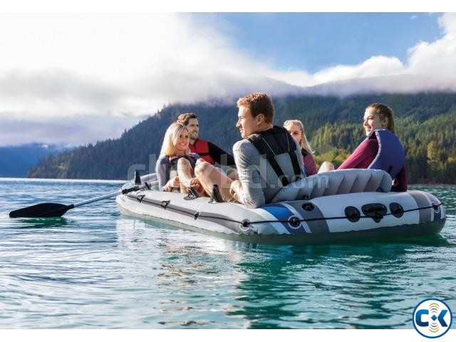 Intex Excursion 4 5 Person Raft Air Boat large image 0