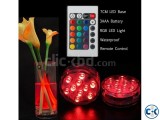 RGB submersible Lights Waterproof Wireless Remote 4Pcs