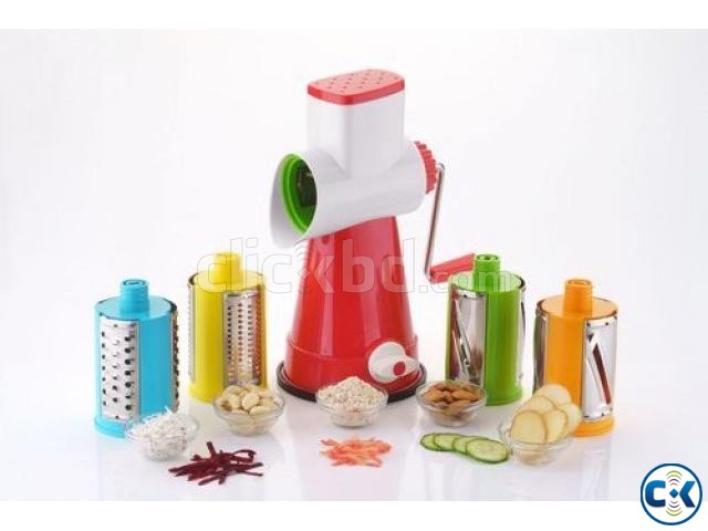 4in 1 রোটারি কাটার Grater And Slicer-Vegetable cutter large image 0