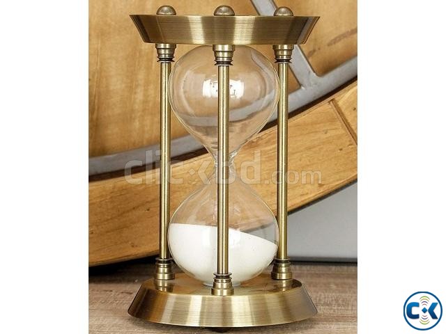 30 Minute Sand Timer Metal Hour Glass large image 0