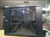 TOTEN 9U HEAVY DUTY WALL MOUNT CABINET-GLASS DOOR