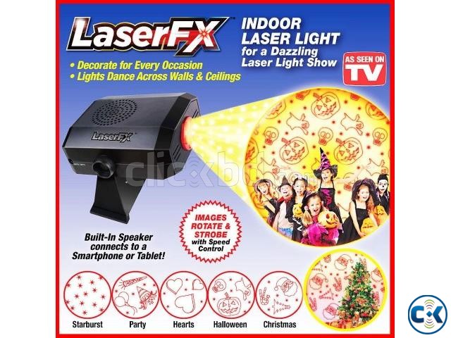 Laser FX Indoor Light Show star Projector Built-in speaker large image 0
