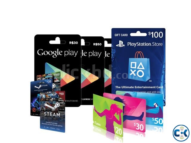 Google iTunes psn us Gift Cards large image 0