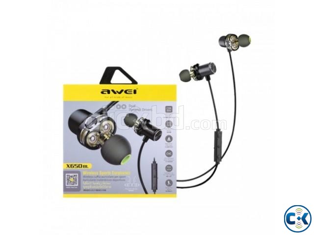 AWEI X650BL Bluetooth Earphone Neckband large image 0