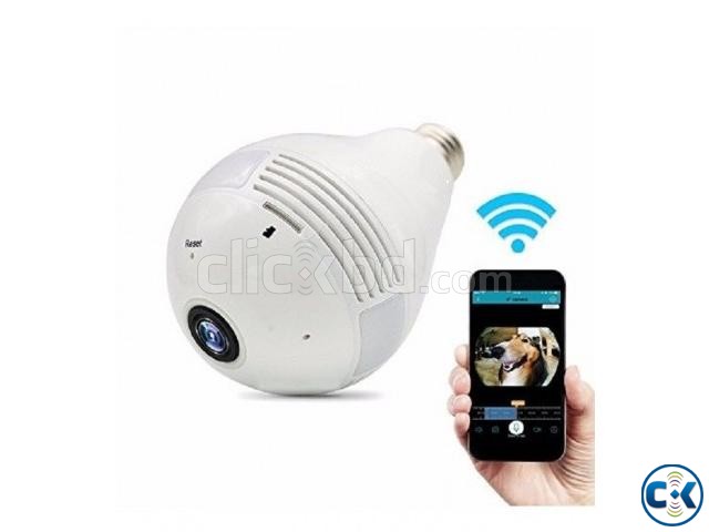 Panoramic Light Bulb Wifi Camera 360 Degree large image 0