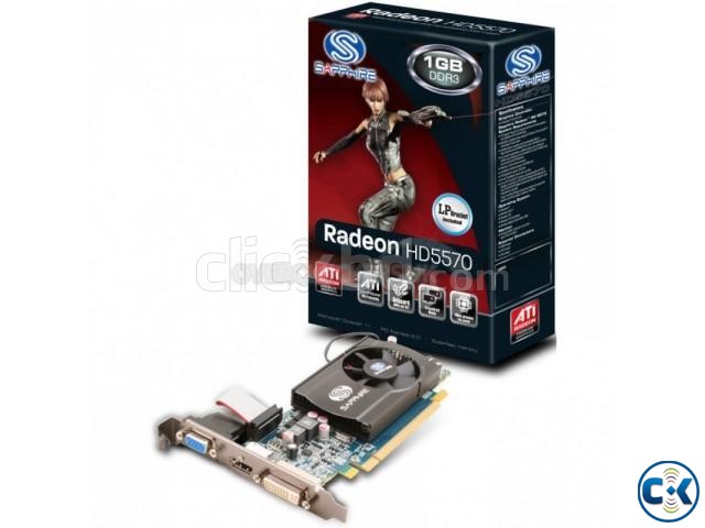 Sapphire AMD ATI Radeon HD5570 1 GB DDR3 DP DVI-I VGA Graph large image 0