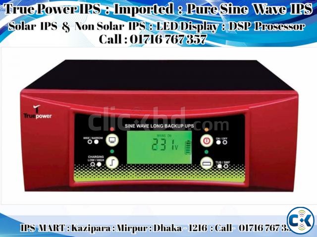 Imported True Power Solar IPS Pure Sine Wave LED Display large image 0