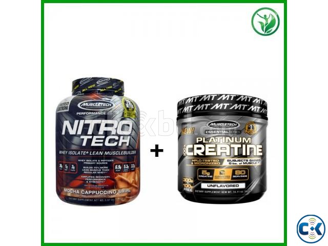 OFFER Nitrotech Whey 4 lbs Platinum Creatine 80 Serving large image 0