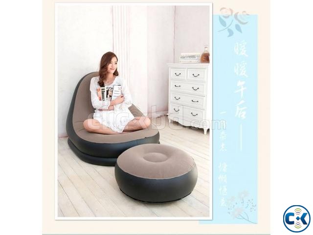 2 in 1 Air Chair and Footrest Sofa large image 0