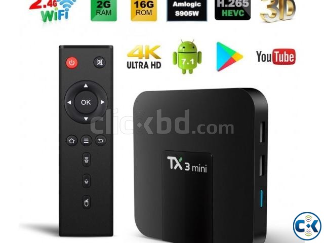 TX3 Mini Android 7.1 TV BOX 2GB 16GB 4K TV large image 0