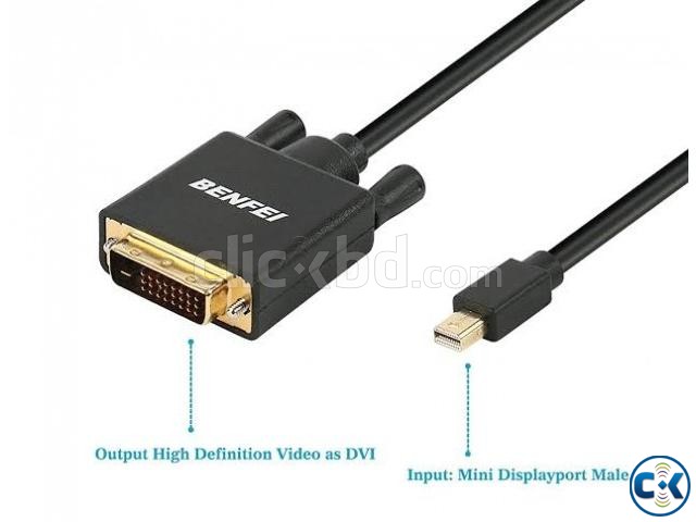 Mini DisplayPort to DVI 6 Feet Cable Benfei Mini Dp Display large image 0