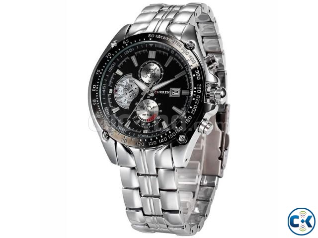 CURREN 8083 Expedition Analogue Black Dial Watch large image 0