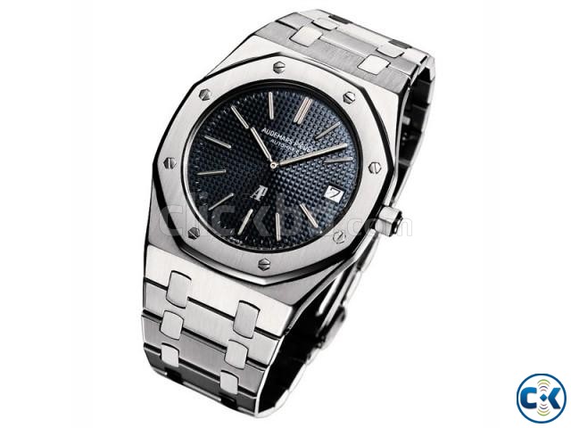 Audemars Piguet Royal Oak Silver Black Watch large image 0