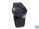 POLICE BLACK SAFER BELT ULTRA SLIM WATCH