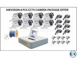 HIKVISION 8 PCS CCTV CAMERA PACKAGE OFFER