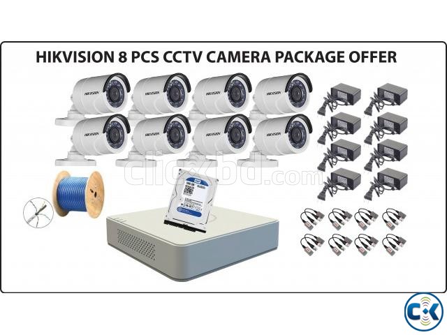 HIKVISION 8 PCS CCTV CAMERA PACKAGE OFFER large image 0