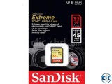 SanDisk Extreme Class10 SDHC-UHS Card 32GB