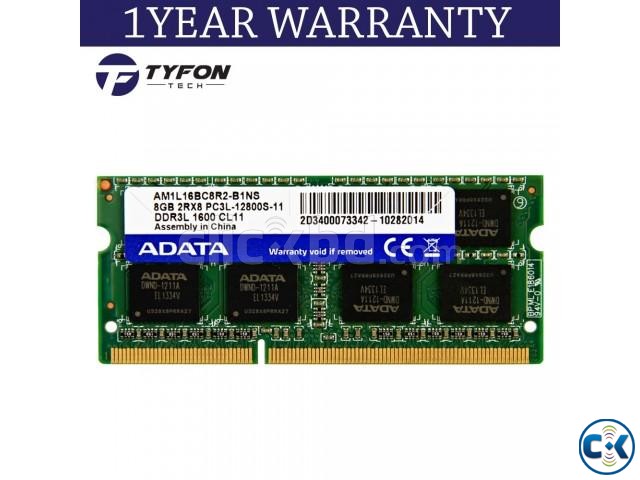 Adata 8GB DDR3L 1600MHz PC3L Laptop Ram 1 year Warranty  large image 0