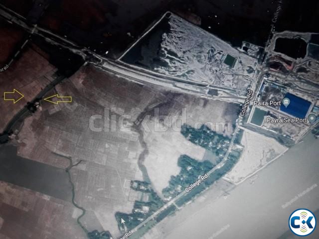 LAND SALE ON PAYRA PORT.PATUAKHALI.KALAPARA large image 0