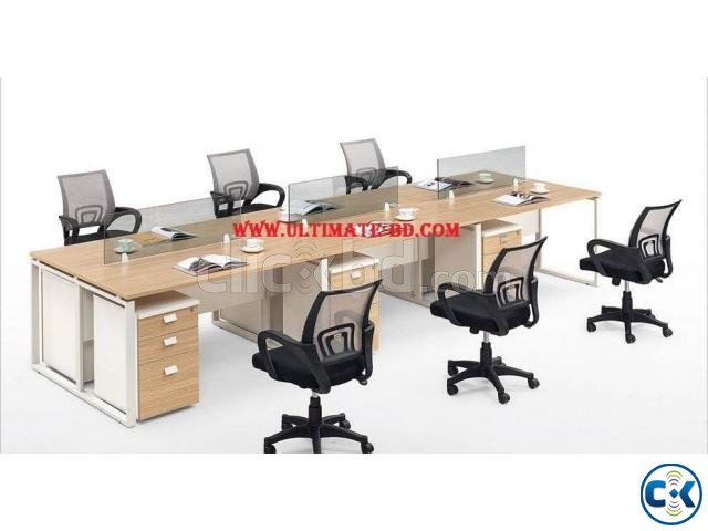 Office Work Station Desk Six person -UD.001 large image 0
