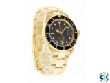 Rolex Submariner 116618 Black Dial Gold Bracelet Men s Watch
