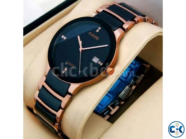 Rado Centrix Jubil Watch Rose Black large image 0