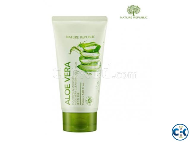 Nature Republic Soothing Moisture Aloe Vera Foam Cleanser large image 0