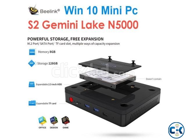 Beelink S2 Mini Pc N5000 2.7Ghz Intel UHD Graphics 605 large image 0