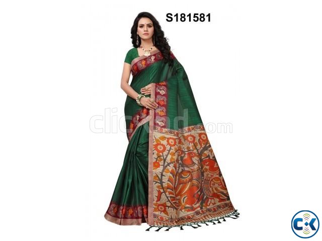 Mayshury Silk Saree Dark Green S181581-AMI1685-D87C 8878 large image 0