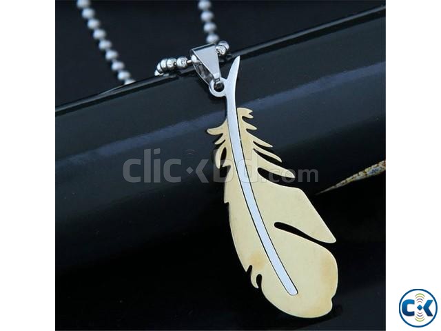 Leaf Design Men s Locket with Chain large image 0