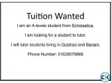 STUDENT WANTED