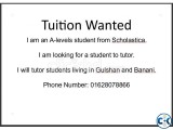 STUDENT WANTED