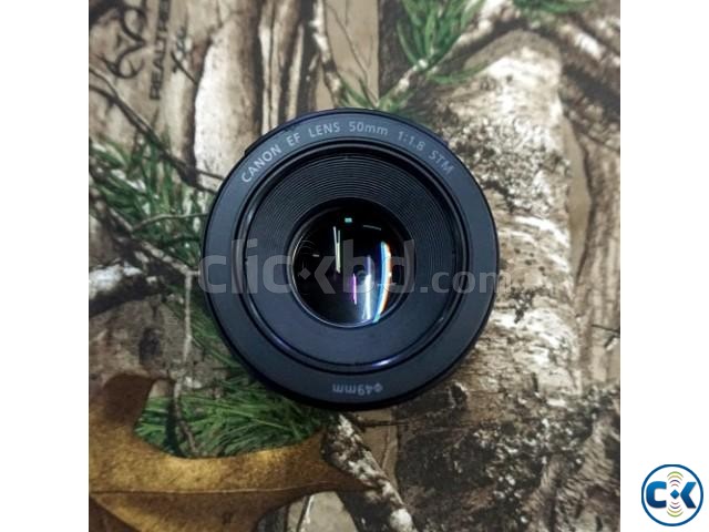 Canon EF 50mm f 1.8 STM Prime Lens USED - Black large image 0