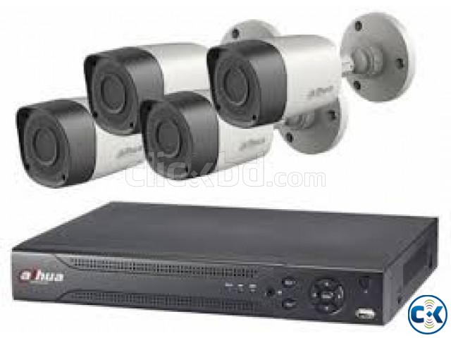 Dahua 2MP CCTV 4PCS Camera 4Port DVR Package large image 0
