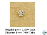 DIAMOND WITH GOLD NOSE PIN 40 OFF