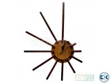 Stick Hour Wooden Wall Clock