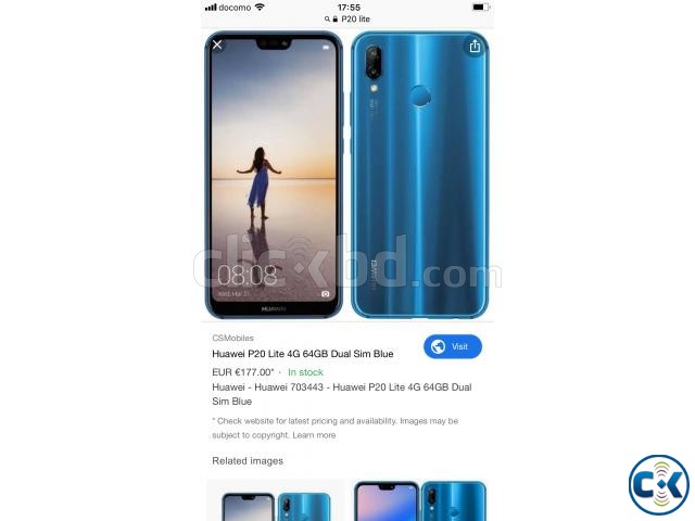 Huawei P20 lite 32GB New Form Japan large image 0