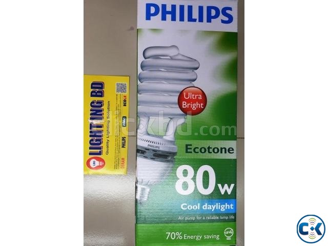 PHILIPS TORNADO SPIRAL 80W OUTPUT X 5 E27 6500K ENERGY SAVER large image 0