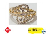 Diamond with Gold Ring 40 OFF