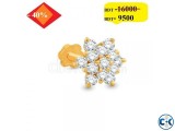 DIAMOND WITH GOLD NOSE PIN 40 OFF