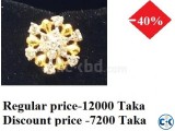 DIAMOND WITH GOLD NOSE PIN 40 OFF