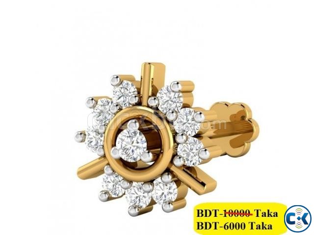 DIAMOND WITH GOLD NOSE PIN 40 OFF large image 0