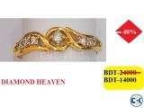 Diamond with Gold Ring 40 OFF