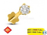 DIAMOND WITH GOLD NOSE PIN 40 OFF