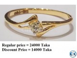 Diamond with Gold Ring 40 OFF