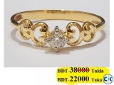 Diamond with Gold Ring 40 OFF