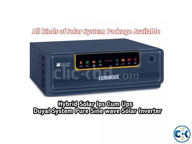 LUMINOUS SOLAR IPS WITH UPS DUYAL SYSTAME SOLAR INVARTER large image 0