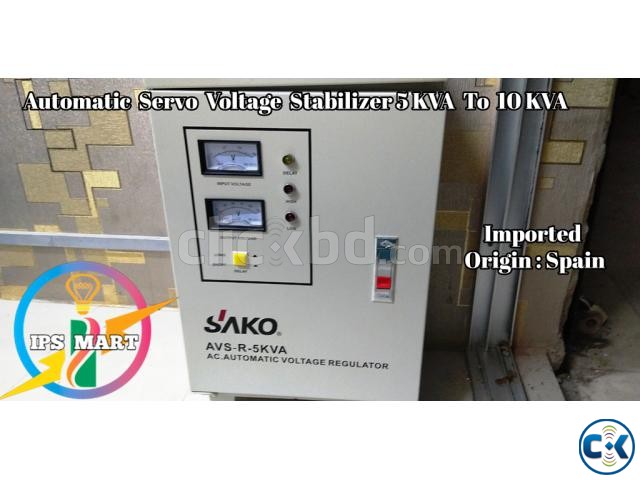 Servo Stabilizer 2KAV TO 20KVA Origin Spain Imported large image 0