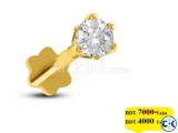 DIAMOND WITH GOLD NOSE PIN 40 OFF