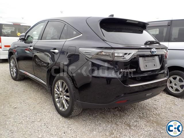 TOYOTA HARRIER ADV PREMIUM HYBRID BLACK 2014 large image 0